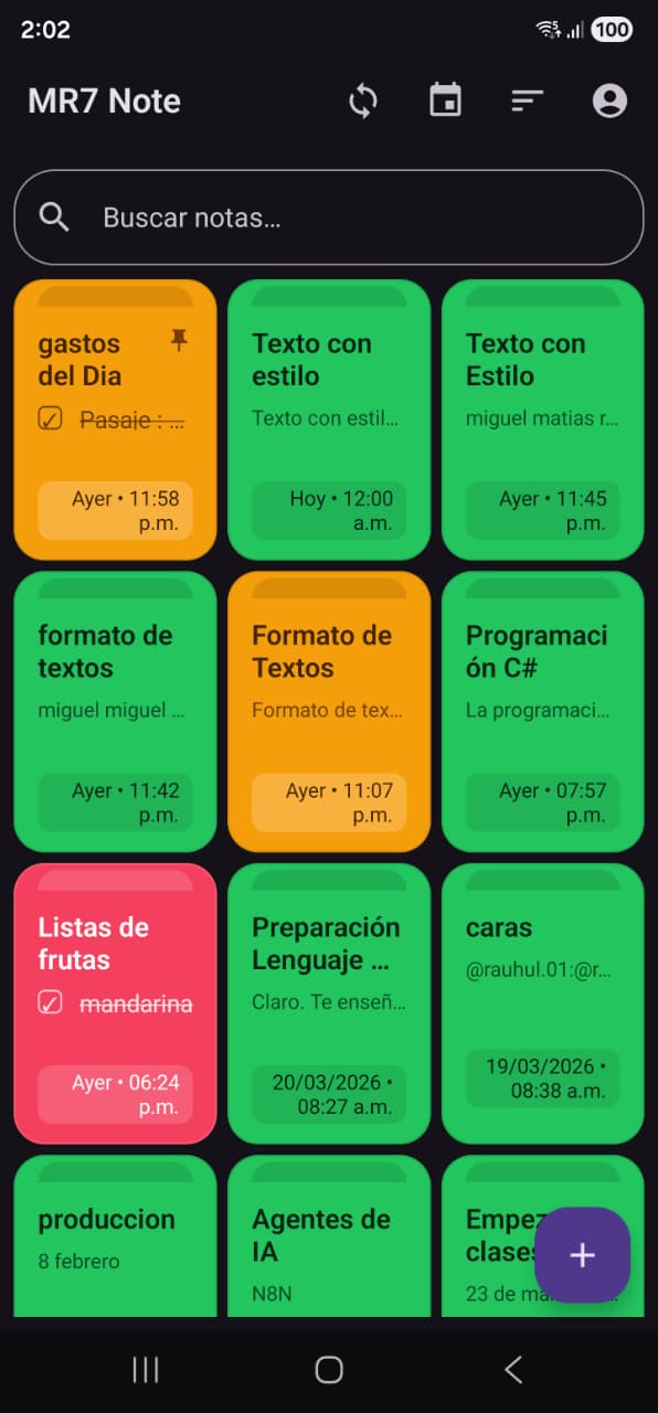 Editor checklist MR7 Note